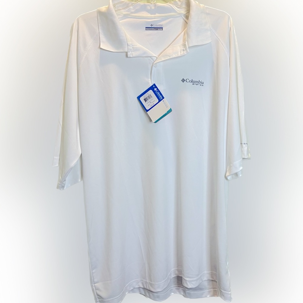 NWT- Columbia men’s short sleeved shirt polo style XL